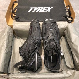 Balenciaga Tyrex Square Head Sneakers For Men And Women Black
