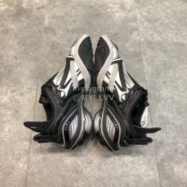 Balenciaga Tyrex Square Head Sneakers For Men And Women Black Silver