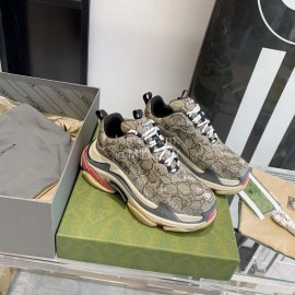Balenciaga Triples Gucci Fashion Sneakers For Men And Women