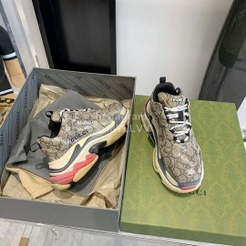 Balenciaga Triples Gucci Fashion Sneakers For Men And Women
