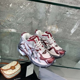 Balenciaga Clunky Sneakers For Men And Women Wine Red