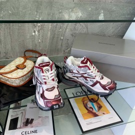 Balenciaga Clunky Sneakers For Men And Women Wine Red