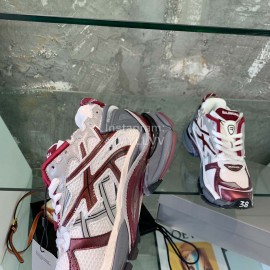 Balenciaga Clunky Sneakers For Men And Women Wine Red