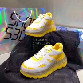 Balenciaga Triple S4 Air Cushion Sportshoes Yellow
