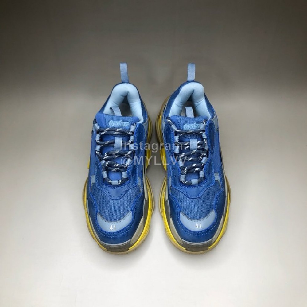 Balenciaga Fashion Mesh Sneakers For Men And Women Blue