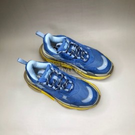 Balenciaga Fashion Mesh Sneakers For Men And Women Blue