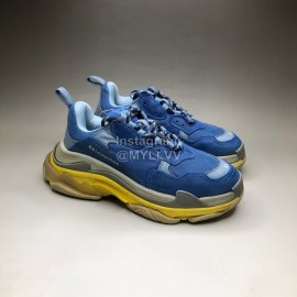 Balenciaga Fashion Mesh Sneakers For Men And Women Blue
