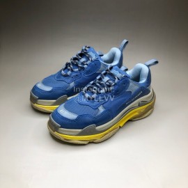 Balenciaga Fashion Mesh Sneakers For Men And Women Blue