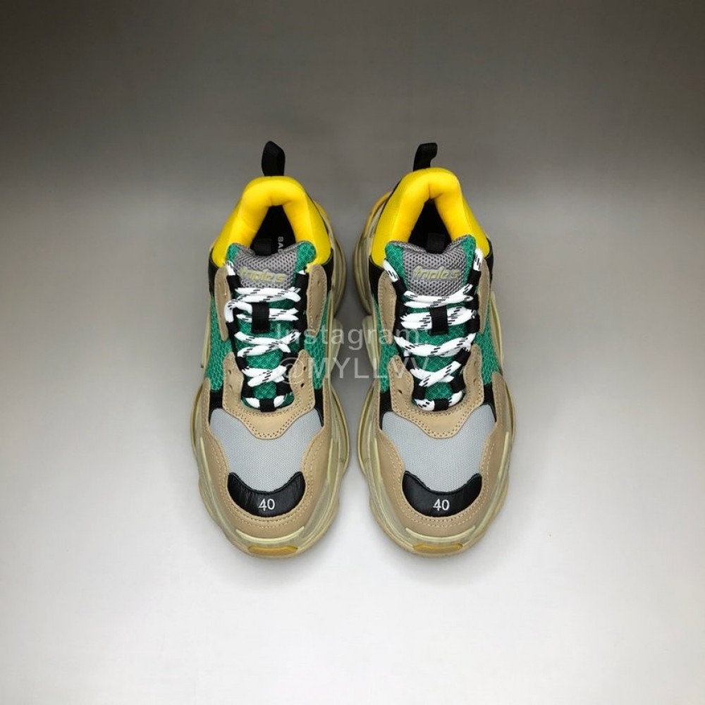 Balenciaga Fashion Mesh Sneakers For Men And Women Khaki