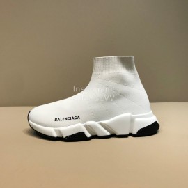 Balenciaga Fashion Sock Knitted Shoes For Men And Women White