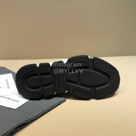 Balenciaga Fashion Sock Knitted Shoes For Men And Women Rose Red