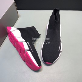 Balenciaga Upgrade Speed 2.0 Sock Knitted Shoes For Men And Women Black
