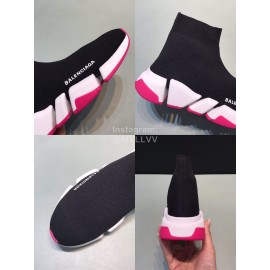 Balenciaga Upgrade Speed 2.0 Sock Knitted Shoes For Men And Women Black