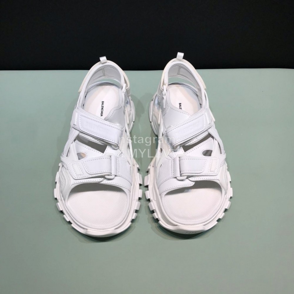 Balenciaga Triple S Non Slip Sandals For Men And Women White