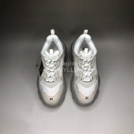 Balenciaga Transparent Sole Leather Mesh Sneakers For Men And Women