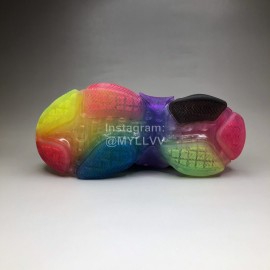 Balenciaga Colored Sole Leather Mesh Sneakers For Men And Women