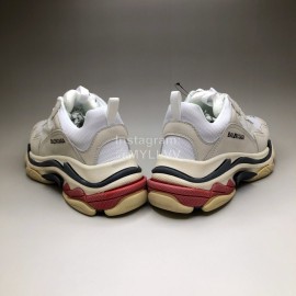 Balenciaga Fashion Leather Mesh Sneakers For Men And Women Beige