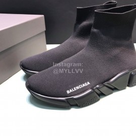 Balenciaga Fashion Black Knitted Sock Shoes For Men And Women