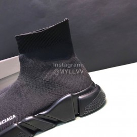 Balenciaga Fashion Black Knitted Sock Shoes For Men And Women