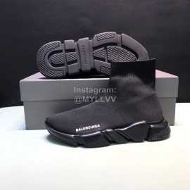 Balenciaga Fashion Black Knitted Sock Shoes For Men And Women