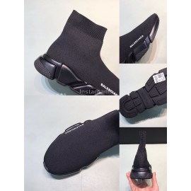 Balenciaga Fashion Black Knitted Sock Shoes For Men And Women