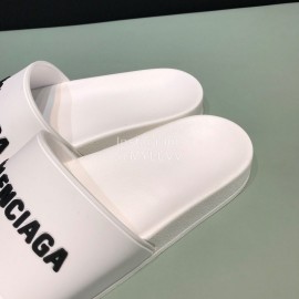 Balenciaga Fashion Letter Slippers For Men And Women White