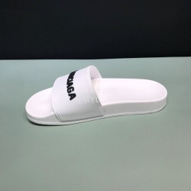 Balenciaga Fashion Letter Slippers For Men And Women White