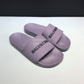 Balenciaga Fashion Letter Slippers For Men And Women Gray