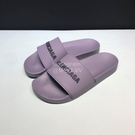 Balenciaga Fashion Letter Slippers For Men And Women Gray