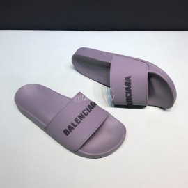 Balenciaga Fashion Letter Slippers For Men And Women Gray