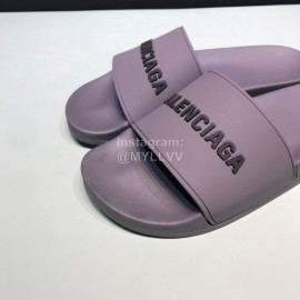 Balenciaga Fashion Letter Slippers For Men And Women Gray