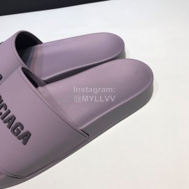 Balenciaga Fashion Letter Slippers For Men And Women Gray