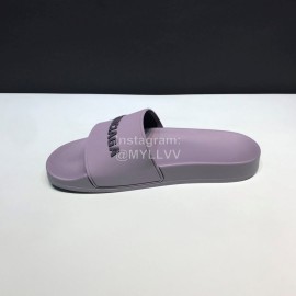Balenciaga Fashion Letter Slippers For Men And Women Gray