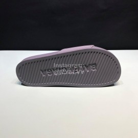 Balenciaga Fashion Letter Slippers For Men And Women Gray