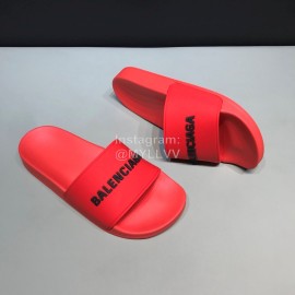 Balenciaga Fashion Letter Slippers For Men And Women Red