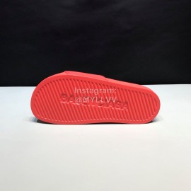 Balenciaga Fashion Letter Slippers For Men And Women Red