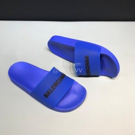 Balenciaga Fashion Letter Slippers For Men And Women Blue
