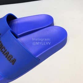 Balenciaga Fashion Letter Slippers For Men And Women Blue