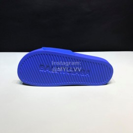 Balenciaga Fashion Letter Slippers For Men And Women Blue