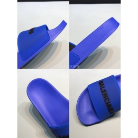 Balenciaga Fashion Letter Slippers For Men And Women Blue