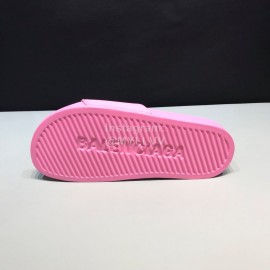 Balenciaga Fashion Letter Slippers For Men And Women Pink