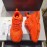 Balenciaga Triples Calf Leather Mesh Air Cushion Sneakers For Men And Women Orange