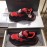 Balenciaga Triples Calf Leather Mesh Air Cushion Sneakers For Men And Women Red