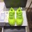 Balenciaga Triples Green Calf Leather Mesh Air Cushion Sneakers For Men And Women