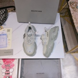 Balenciaga Triples Calf Leather Mesh New Air Cushion Sneakers For Men And Women