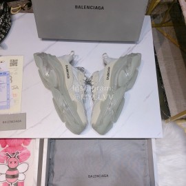 Balenciaga Triples Calf Leather Mesh New Air Cushion Sneakers For Men And Women