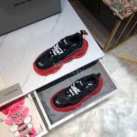 Balenciaga Triples Mesh Calf Leather Air Cushion Sneakers For Men And Women