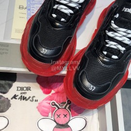 Balenciaga Triples Mesh Calf Leather Air Cushion Sneakers For Men And Women