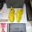 Balenciaga Triples Mesh Calf Leather Air Cushion Sneakers For Men And Women Yellow