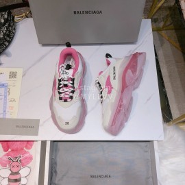 Balenciaga Triples Mesh Calf Leather Air Cushion New Sneakers For Women